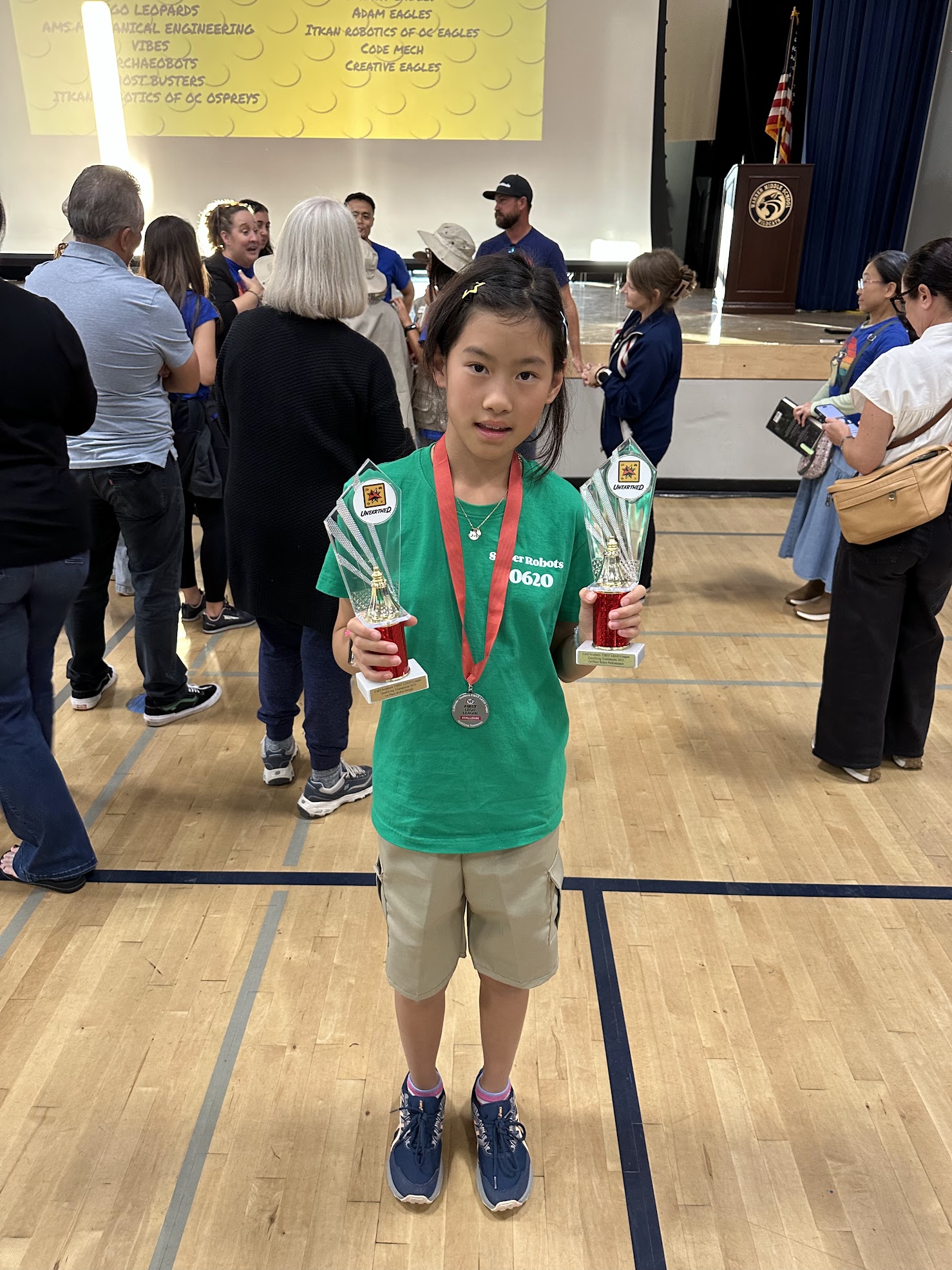 Team photo with judges